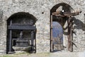 Montebello castle at Bellinzona on the Swiss alps