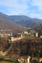 Montebello Castle walls and towers