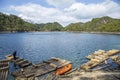 MONTEBELLO, MEXICO - Mar 14, 2017: Lake of Montebello in Chiapas Royalty Free Stock Photo