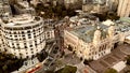 Montecarlo. Aerial view of Monaco skyline at sunset Royalty Free Stock Photo