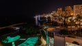 Montecarlo night cityscape , Monaco Royalty Free Stock Photo