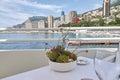 Montecarlo view from Monte Carlo beach hotel Royalty Free Stock Photo