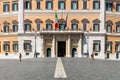 Montecitorio palace parliament building in rome,