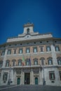 Montecitorio palace in Rome, Italy Royalty Free Stock Photo