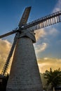 Montefiore windmill, Jerusalem, Israel Royalty Free Stock Photo