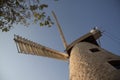 Montefiore Windmill in a Jewish neighborhood in Jerusalem, Israel Royalty Free Stock Photo