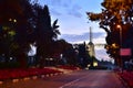 Montefiore Windmill is a landmark windmill in Jerusalem, Israel built in 1857 on a slope opposite the western city walls of Royalty Free Stock Photo