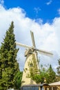 Montefiore Windmill, in Mishkenot Shaananim neighborhood, Jerusalem Royalty Free Stock Photo