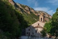 Montefortino. Marche. The sanctuary of the Madonna dell`Ambro Royalty Free Stock Photo