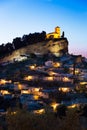 Montefrio at dusk, Province of Granada, Spain Royalty Free Stock Photo