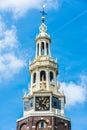 Montelbaanstoren tower in Amsterdam, Netherlands