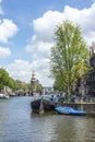 Montelbaanstoren tower in Amsterdam, Netherlands.