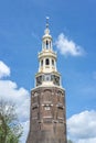 Montelbaanstoren tower in Amsterdam, Netherlands.