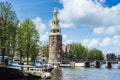 Montelbaanstoren tower in Amsterdam, Netherlands.