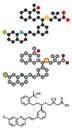 Montelukast asthma and airway allergy drug molecule