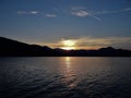 Montenegro. Beautiful Skadar Lake. Sunset.