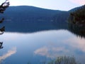 Montenegro. Black Lake Reserve. Amazing views of the evening nature. Royalty Free Stock Photo