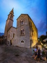 Montenegro budva church evening time