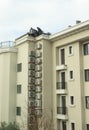 Montenegro, Budva, December 25, 2023, workers install air conditioning equipment
