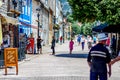 Montenegro, Cetinje - June, 29, 2017:Old street in the town of Negosh, Montenegro