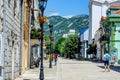 Montenegro, Cetinje - June, 29, 2017:Old street in the town of Negosh, Montenegro Royalty Free Stock Photo