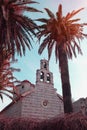 Montenegro. Churches of Old Town of Budva. View of Holy Trinity Church