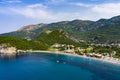 Montenegro. Auto camping on the beach