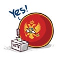 Montenegro country ball voting yes