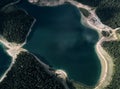 Montenegro. Durmitor national Park. Black lake. The view from the top.