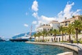 Montenegro. Embankment of Tivat city. View of Porto Montenegro Village. Montenegro.