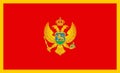 Montenegro Flag Design Vector Royalty Free Stock Photo