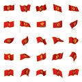 Montenegro flag, vector illustration