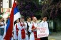 Montenegro, Herceg Nov - 28/05/2016: Children from Serbian folklore ensemble Prosvjete