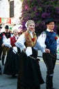 Montenegro, Herceg Nov - 28/05/2016: Members of folklore ensemble Iskraemeco from city of Kranj, Slovenia.