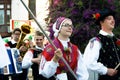 Montenegro, Herceg Novi - 28/05/2016: Defile Slovenian folk group Iskraemeco from city of Kranj