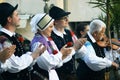 Montenegro, Herceg Novi - 28/05/2016: Folk group Iskraemeco (Kranj, Slovenia) applauds speakers