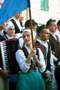 Montenegro, Herceg Novi - 28/05/2016: Members of folklore ensemble Rakalj from Rakalj, Croatia.