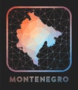 Montenegro map design.