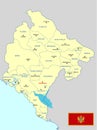 Montenegro map - cdr format