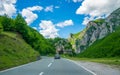 MONTENEGRO - MAY 29 2017: tourists travel by car along the roads of Montenegro.