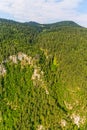 Montenegro mountains helicopter aerial view