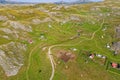 Montenegro mountains summer barns - aerial