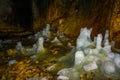 Ice cave, Ledena pecina, in Montenegro, National Park Durmitor. Royalty Free Stock Photo