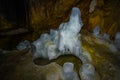 Ice cave, Ledena pecina, in Montenegro, National Park Durmitor. Royalty Free Stock Photo