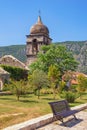 Montenegro, Old Town of Kotor. Belfry of Saint Clare church, view from Old Town Wall