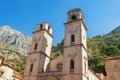 Montenegro. Old Town of Kotor, UNESCO-World Heritage Site. View of Cathedral of Saint Tryphon