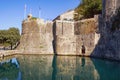 Montenegro . Old Town of Kotor. View of southern walls of ancient fortress and Gurdic Bastion