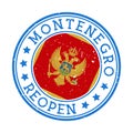 Montenegro Reopening Stamp.