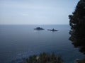 Montenegro\'s Coastal Serenity: Captivating Petrovac - Adriatic Sea, Towering Rocks, Verdant Greenery. Embracing Freedom,