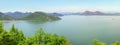 Montenegro, Skadar Lake National Park. Beautiful panoramic view of lake Skadar Royalty Free Stock Photo